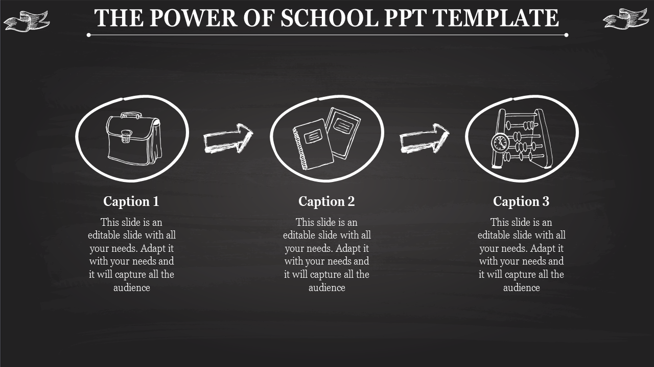 school ppt template-The Power Of SCHOOL PPT TEMPLATE